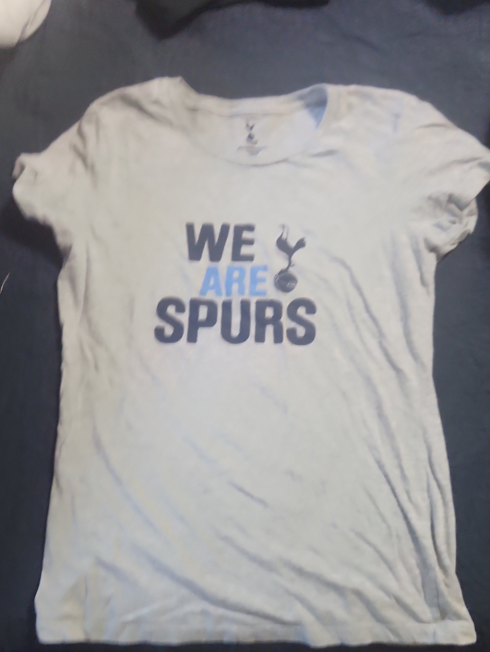 Tottenham Hotspur Light Gray and Blue 'We Are Spurs' Tee